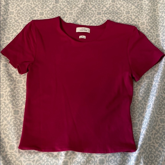 Aritzia Contour Crew Cropped T-Shirt - Picture 2 of 2